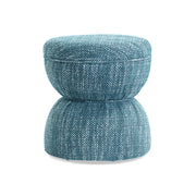 Tomlin Ruched Performance Fabric Game Ottoman