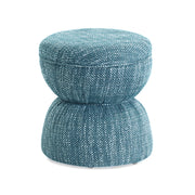 Tomlin Ruched Performance Fabric Game Ottoman