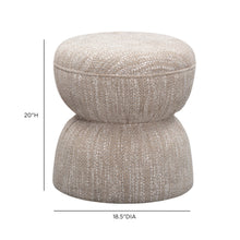 Tomlin Ruched Performance Fabric Game Ottoman