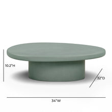 Jade Concrete Indoor/Outdoor Coffee Table (28"-34")