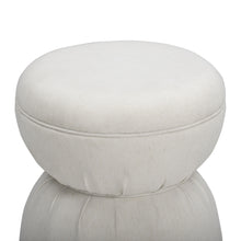 Tomlin Ruched Performance Fabric Game Ottoman