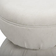 Tomlin Ruched Performance Fabric Game Ottoman