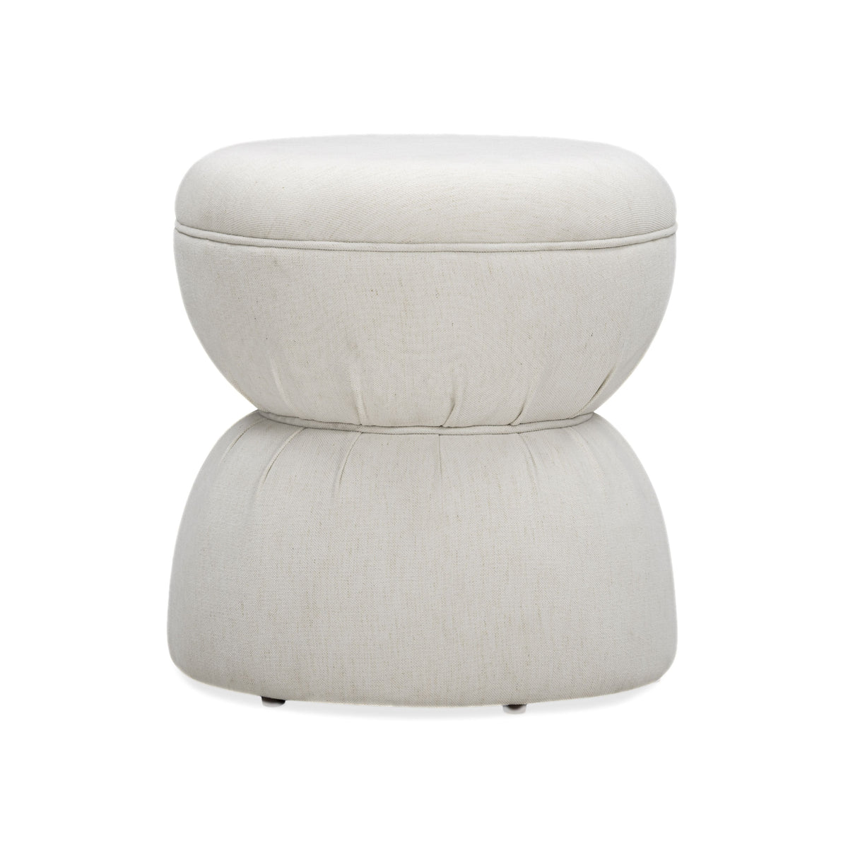 Tomlin Ruched Performance Fabric Game Ottoman