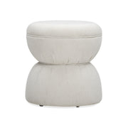 Tomlin Ruched Performance Fabric Game Ottoman