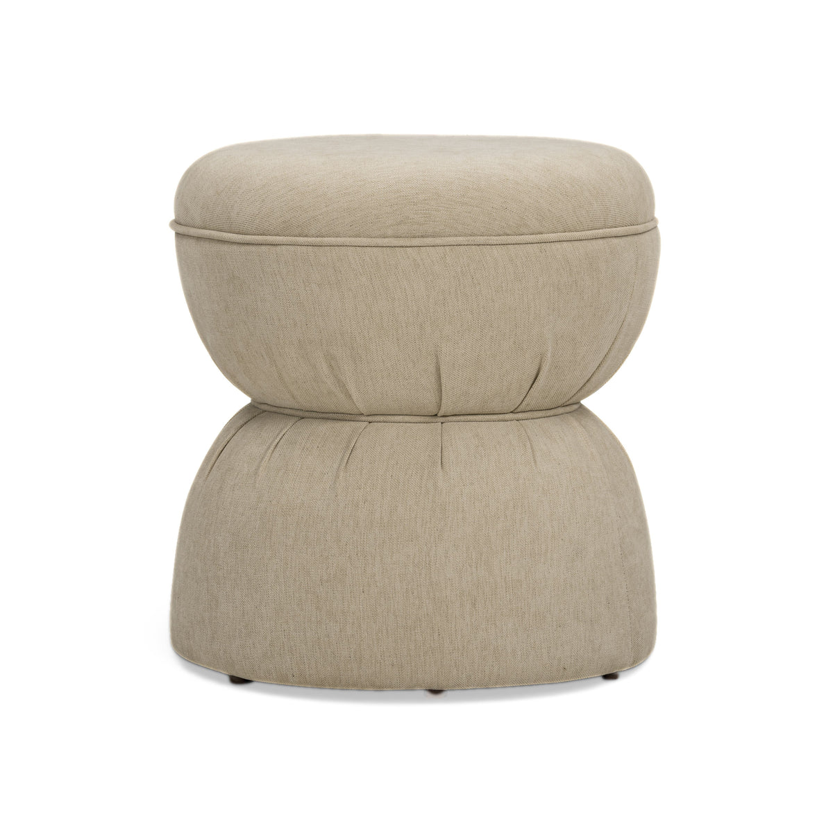 Tomlin Ruched Performance Fabric Game Ottoman