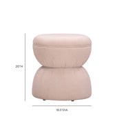 Tomlin Ruched Performance Fabric Game Ottoman