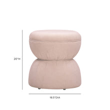 Tomlin Ruched Performance Fabric Game Ottoman