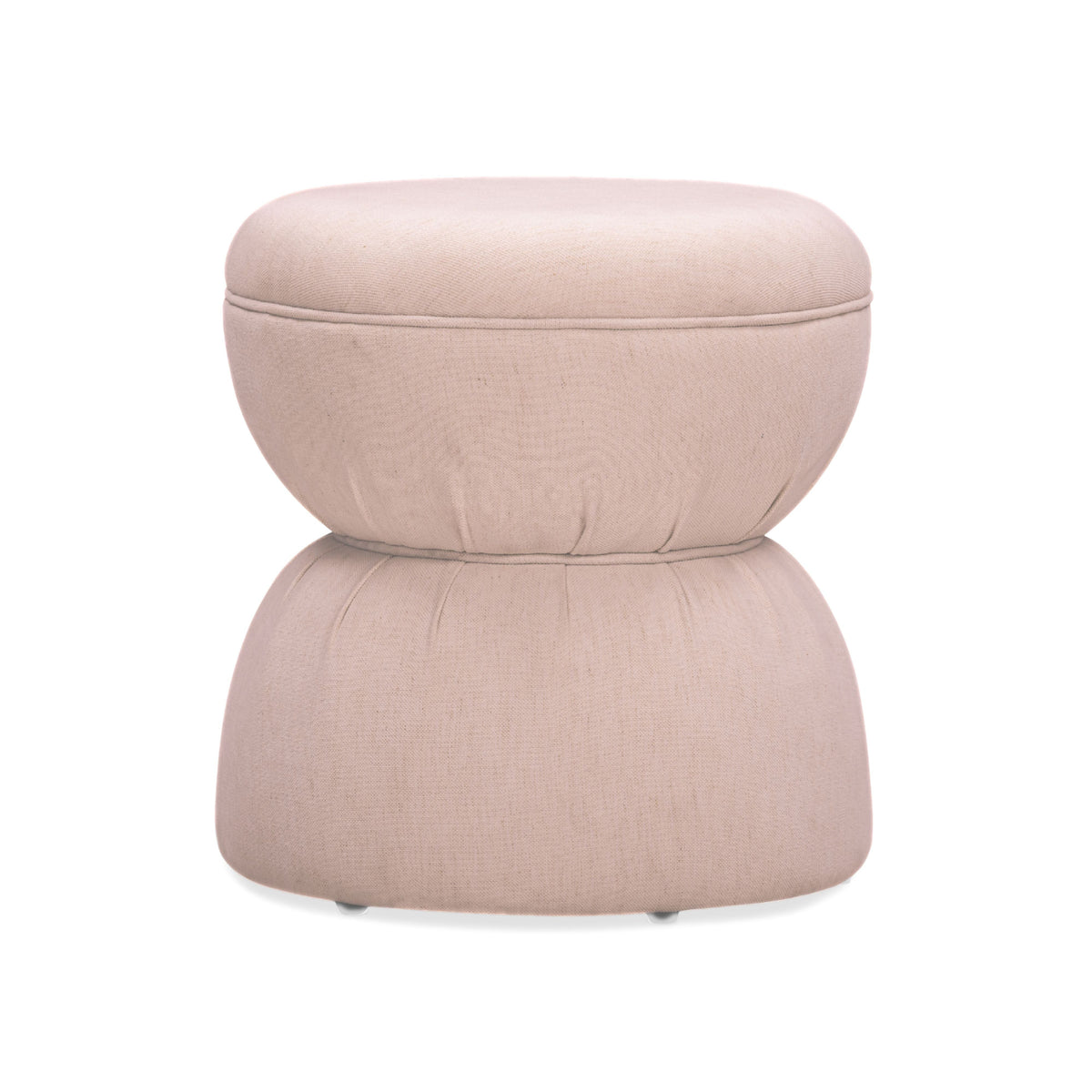 Tomlin Ruched Performance Fabric Game Ottoman