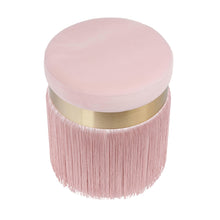 Melody Velvet Tasseled Ottoman