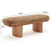Ollie Upholstered Bench (48"-57")