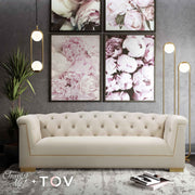 Farah 91" Performance Velvet Sofa by Inspire Me! Home Decor