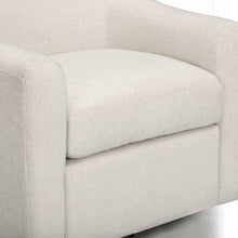 Thao Contract-Grade Basketweave Fabric Swivel Accent Chair