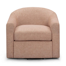 Thao Contract-Grade Basketweave Fabric Swivel Accent Chair