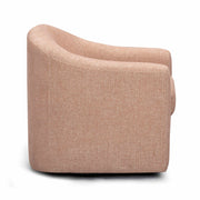Thao Contract-Grade Basketweave Fabric Swivel Accent Chair