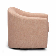 Thao Contract-Grade Basketweave Fabric Swivel Accent Chair