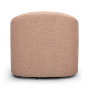Thao Contract-Grade Basketweave Fabric Swivel Accent Chair