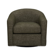 Thao Contract-Grade Basketweave Fabric Swivel Accent Chair