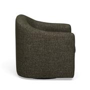 Thao Contract-Grade Basketweave Fabric Swivel Accent Chair