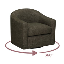 Thao Contract-Grade Basketweave Fabric Swivel Accent Chair
