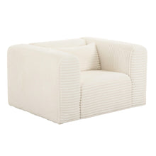 Tarra Fluffy Oversized Performance Corduroy Accent Chair