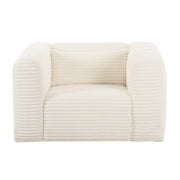Tarra Fluffy Oversized Performance Corduroy Accent Chair