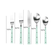 Soline Stainless Steel Flatware - Set of 5 Pieces - Service for 1
