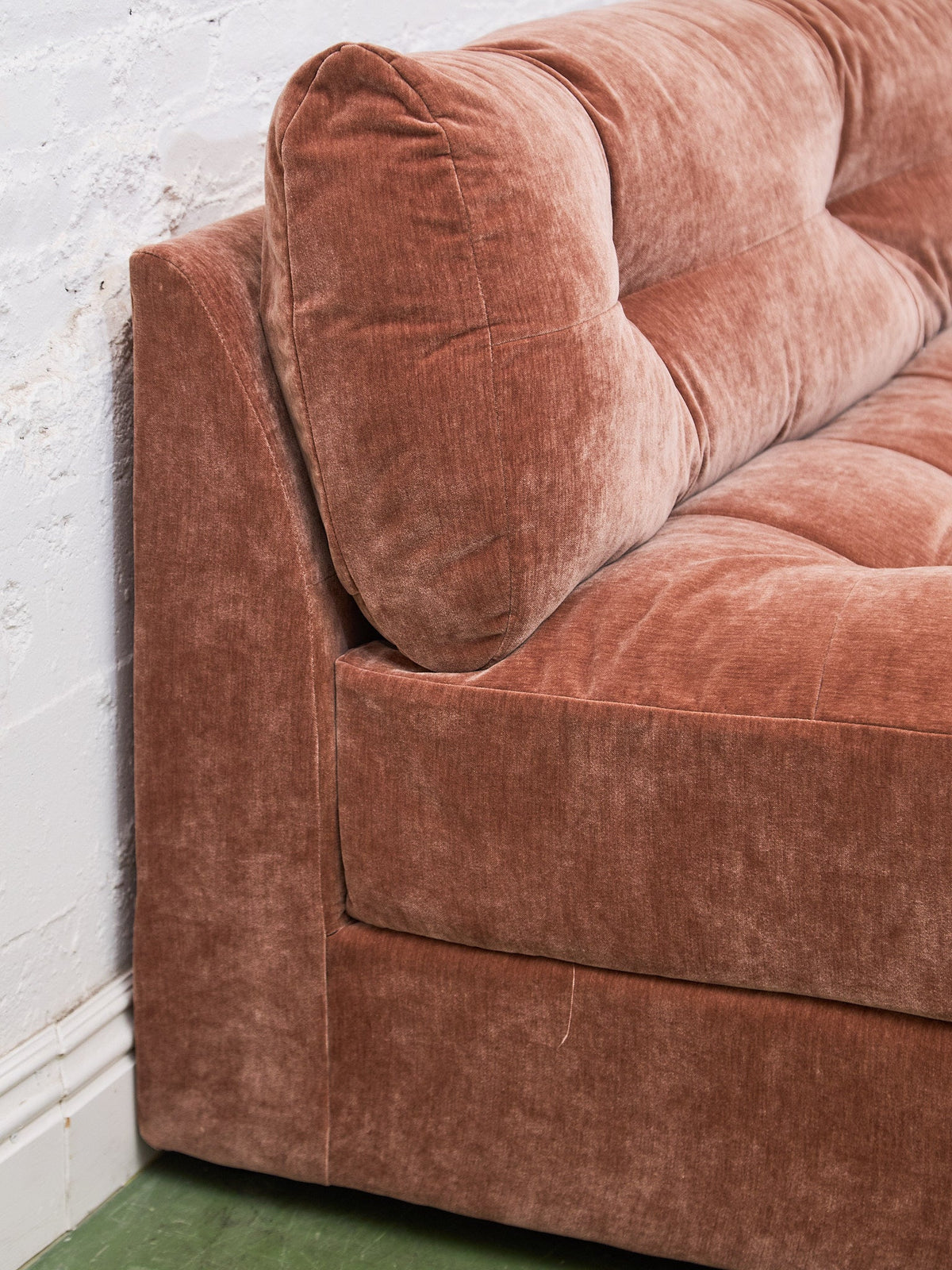 Prima Armless Corner Sofa in Ginger