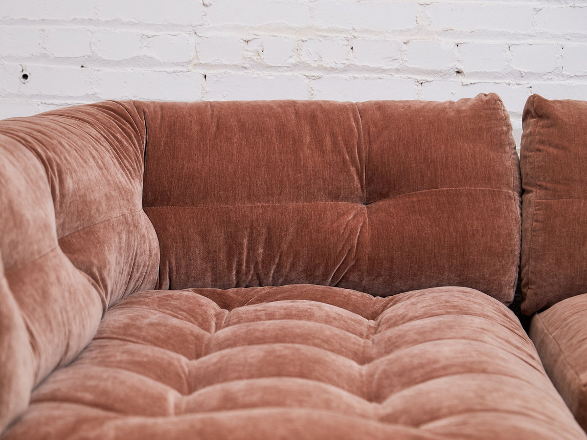 Prima Armless Corner Sofa in Ginger
