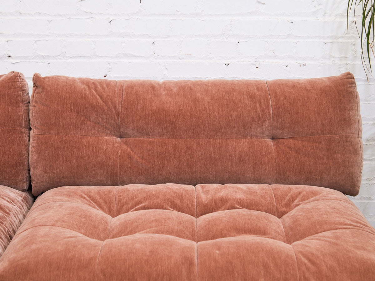 Prima Armless Corner Sofa in Ginger