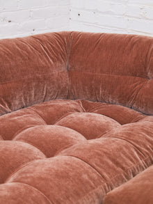 Prima Armless Corner Sofa in Ginger