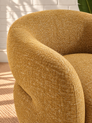 Valencia Lounge Chair in Textured Yellow