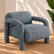 Verona Lounge Chair in Slate Blue