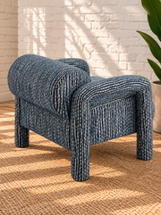 Verona Lounge Chair in Slate Blue