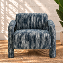 Verona Lounge Chair in Slate Blue