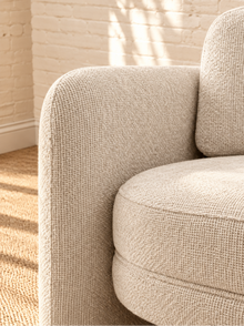 Viela Lounge Chair in Oatmeal Chenille