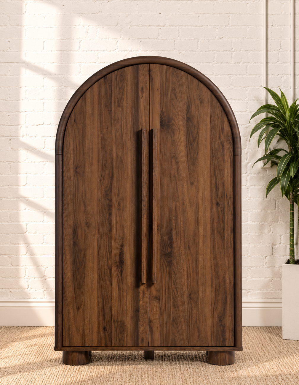 Vivienne Secretary Cabinet in Dark Walnut