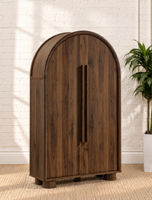 Vivienne Secretary Cabinet in Dark Walnut