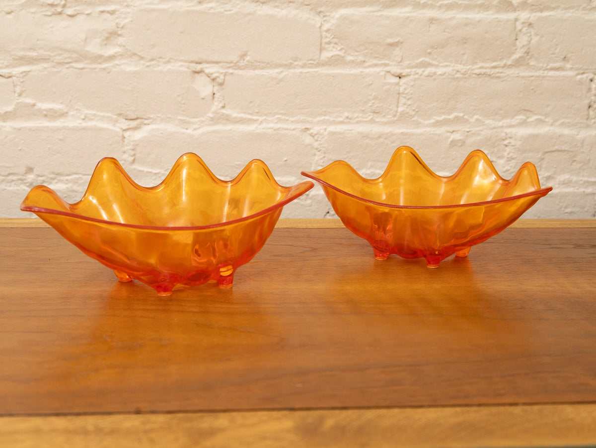 Orange Shell 3 piece snack set