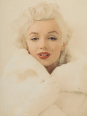 Marilyn Monroe photograph in all mink vintage