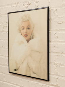 Marilyn Monroe photograph in all mink vintage