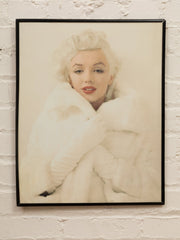 Marilyn Monroe photograph in all mink vintage