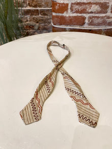 Squiggle Bow Tie in Earth Tones
