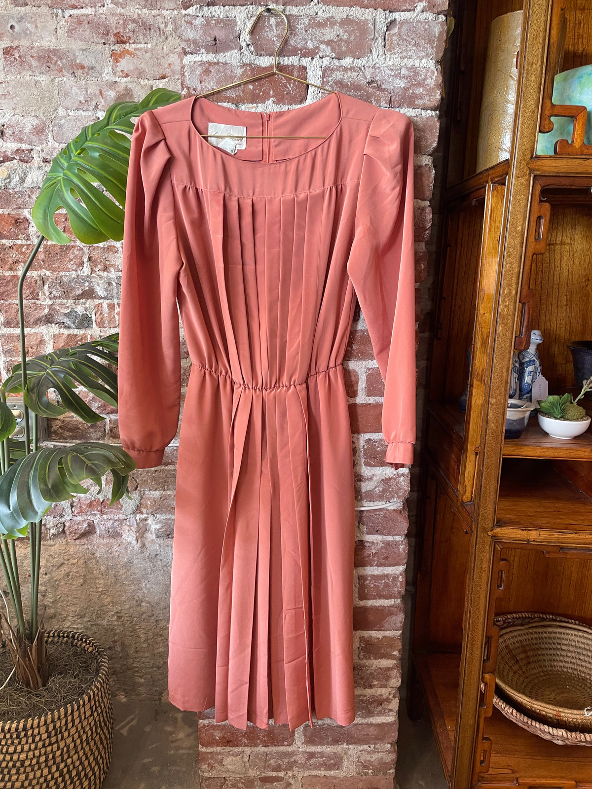 Pleated Pink Dress