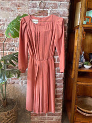 Pleated Pink Dress