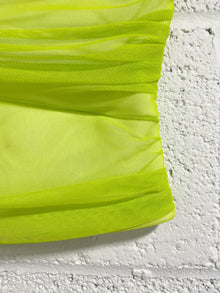 Fluorescent Green Net Tube Top (2)