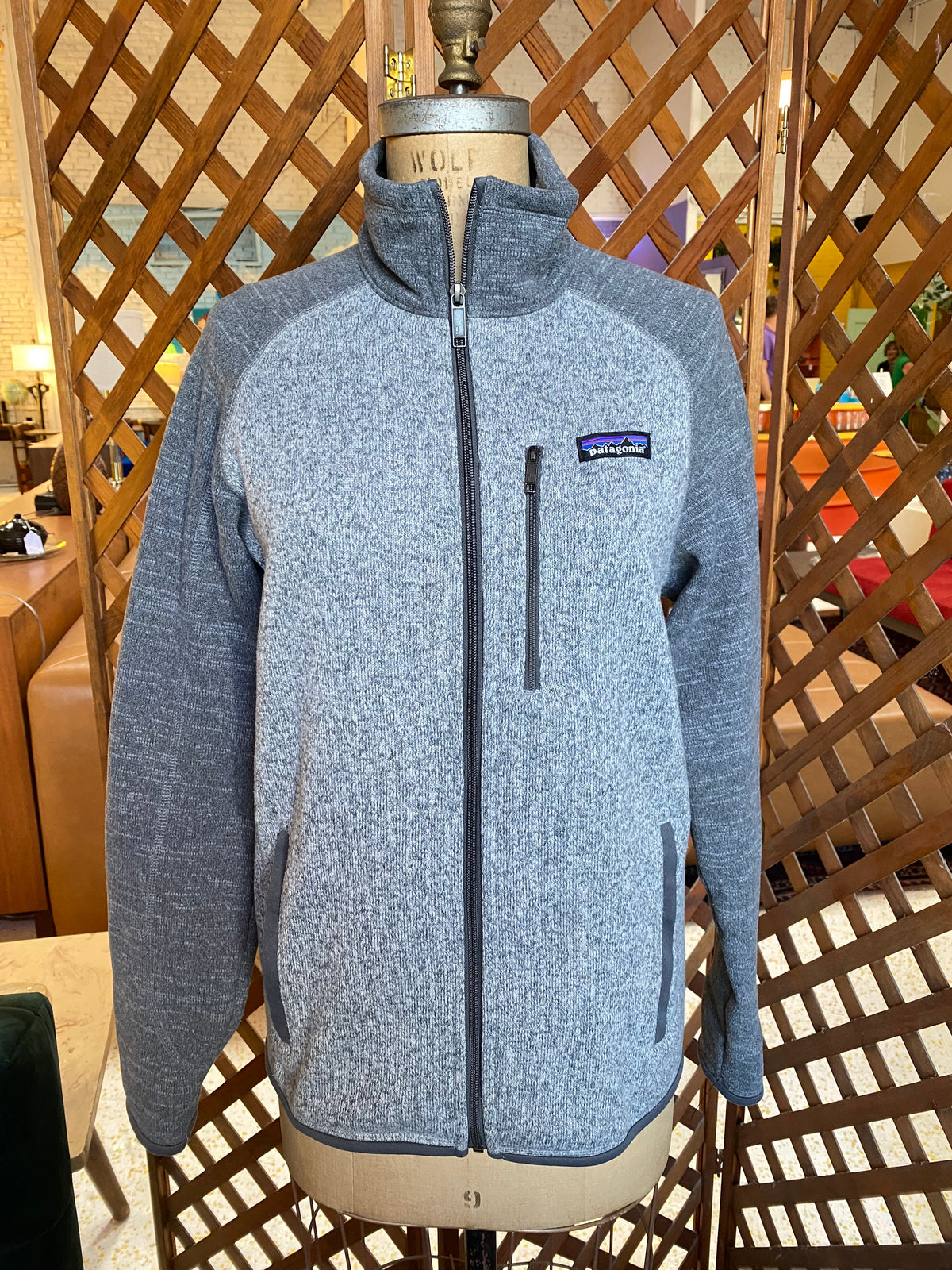Patagonia Grey Zip Up Sweater (S)