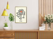 Keith Haring Flower Head