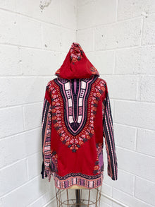 Dashiki Pullover with Hood (L)