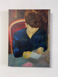 Vintage French Painting Portrait Print on Cavas