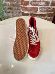 Red Canvas High Top Vans (10M)